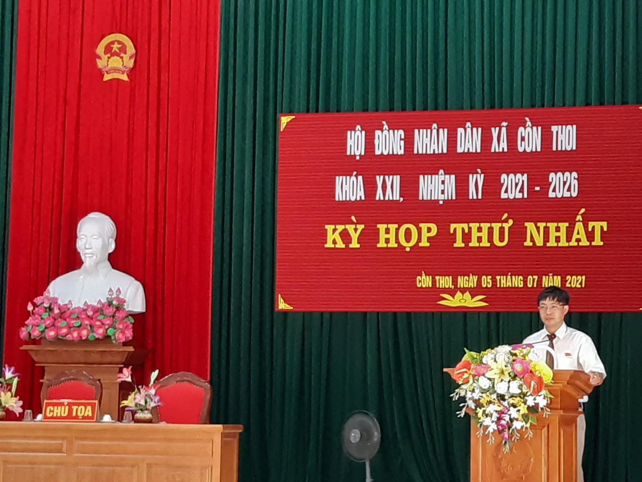 Tin: HĐND xã Cồn Thoi tổ chức kỳ họp thứ nhất, nhiệm kỳ 2021 – 2026